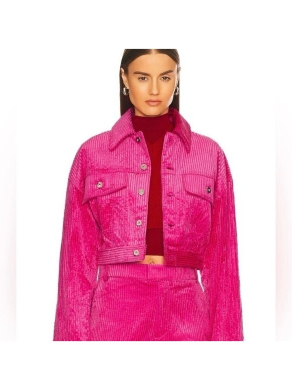 L’Academie Rue Jacket In Fuchsia Pink Size Medium REVOLVE